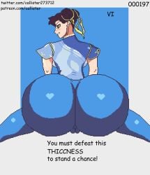 ass_focus big_ass callister chun-li fat_ass huge_ass looking_at_viewer looking_back milf pixel_art street_fighter street_fighter_6