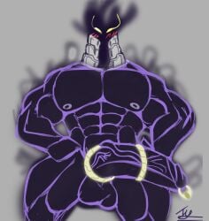 balls bara big_penis boner cock_ring erection kurogiri male male_only monster muscles muscular my_hero_academia non-human nude penis solo solo_male tmigson