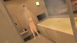 3d animated casual female filian filian_(vtuber) fox_ears fox_girl fox_tail indie_virtual_youtuber light-skinned_female masturbation maxterb8 pale_skin purple_eyes shower sound straight tagme video virtual_youtuber vrchat vtuber white_hair