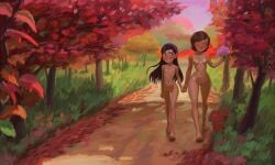 1milf 2girls black_hair breasts brown_hair casual casual_nudity disney female female_only helen_parr human mature_female milf mother mother_and_daughter multiple_girls nipples nonsexual_nudity nude nudist pale_skin pears_(artist) pixar pussy tanline the_incredibles violet_parr wholesome wholesome_nudity