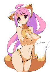 breasts cat_ears cat_tail catgirl disgaea large_breasts nekomata_(disgaea) nipple_bulge nippon_ichi_software ymd_(assiman)