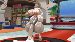 3d anonymous_artist futa_only futanari huge_ass huge_balls huge_breasts huge_cock huge_thighs pokemon pokemon_sv professor_sada_(pokemon) sfm solo source_filmmaker tagme