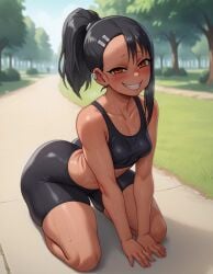 1girls ai_generated azure_(artist) big_ass big_butt bubble_ass bubble_butt female female_focus gym_bottomwear gym_clothes gym_shorts gym_uniform hayase_nagatoro large_ass large_butt please_don't_bully_me,_nagatoro thick_ass thick_legs thick_thighs wide_hips wide_thighs