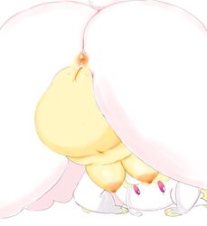 after_sex all_fours anus ass ass_up audino breasts edit female furry genital_focus hoshime looking_at_viewer mega_audino mega_evolution mob_face nintendo nude overweight pokemon pokemon_focus pussy rear_view shortstack solo video_games