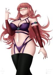 big_breasts cosplay doki_doki_literature_club genkun halloween halloween_costume monika_(doki_doki_literature_club) solo solo_female vampire vampire_girl