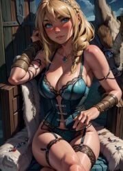 1girls ai_generated astrid_hofferson blonde_female blonde_hair blonde_hair blonde_hair_female blue_eyes cleavage curvaceous curvaceous_body curves curvy curvy_body curvy_female curvy_figure dreamworks female female female_only hourglass_figure how_to_train_your_dragon inner_sideboob light-skinned_female light_skin naughtyangelx sideboob solo solo_female voluptuous voluptuous_female