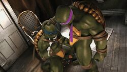 3d animated anthro balls cum cumshot donatello duo erection gay handjob incest leonardo male oral orgasm penis reptile rexim scalie sex teenage_mutant_ninja_turtles turtle