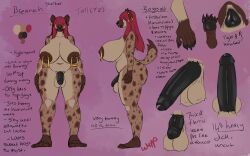 anthro anus areolae big_breasts big_penis black_anus black_nose black_penis breasts breasts_bigger_than_head character_name character_sheet ear_piercing earrings erection feet flaccid fur furry futa_only futanari gloves_(marking) hair_over_eyes huge_breasts huge_penis hyena labret_piercing large_areolae large_breasts large_penis long_hair measurements nipple_piercing nipples nude nude_futanari oc original original_character penis pierced_ears pierced_lip pierced_nipples pierced_nose piercing piercings spots spotted_body spotted_fur spotted_hyena text toe_beans toe_claws toes uncensored uncut wunp