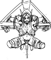 1girls ball_gag big_breasts blizzard_entertainment escape1111 forsaken restrained rope sketch solo sylvanas_windrunner undead undead_(warcraft) warcraft world_of_warcraft