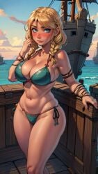 1girls ai_generated astrid_hofferson bikini bikini_bottom bikini_top blonde_female blonde_hair blonde_hair blonde_hair_female blue_bikini blue_bikini_bottom blue_bikini_top blue_eyes cleavage curvaceous curvaceous_body curves curvy curvy_body curvy_female curvy_figure dreamworks female female female_only hourglass_figure how_to_train_your_dragon inner_sideboob light-skinned_female light_skin naughtyangelx sideboob solo solo_female voluptuous voluptuous_female