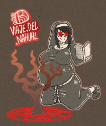 
artist:viaje.del.nahual 
female belly belly_inflation big_breasts breasts cumflation demon demon_boy epifania_dzayafi fetal_movement huge_belly hyper_belly hyper_pregnancy inflation inflation_girl nun nun's_habit nun_outfit original_character pregnancy pregnant pregnant_belly pregnant_female pregnant_sex summoning