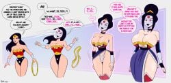 ass_expansion bimbo bimbofication brain_drain breast_expansion comic dc_comics english_text female female_only geisha geishafication hourglass_expansion hourglass_figure hypnosis mask mind_break mind_control polmanning prostitution text transformation wonder_woman wonder_woman_(series)