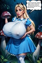 ai_generated alice_in_wonderland alice_in_wonderland_(1951_film) alice_liddell big_breasts cartoon tagme