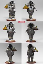 anthro bambookat elephant female furry