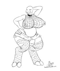 1futa alien big_breasts black_and_white boo3 breasts bulge chubby dickgirl fishnet futanari halo_(series) huge_breasts hyper hyper_breasts intersex monochrome nipple_piercing nipples piercing plain_background sangheili scarlet solo solo_futa video_games white_background