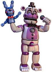 1girl1boy 3d accurate_art_style animatronic animatronic_female blender blender_cycles bonbon_(fnaf) cock dont_tag female five_nights_at_freddy's five_nights_at_freddy's:_sister_location fnaf1st_1st1 funtime_freddy funtime_freddy_(fnafsl) hand_puppet male microphone puppet_bonnie_(fnafsl) scottgames