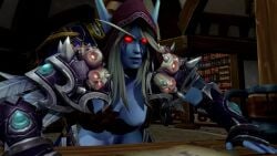 1girls 3d anduin_wrynn animated blizzard_entertainment blonde_hair blue_skin forsaken groping human human_(world_of_warcraft) interspecies light-skinned_male light_skin no_sound sex sylvanas_windrunner tagme undead undead_(warcraft) video warcraft world_of_warcraft