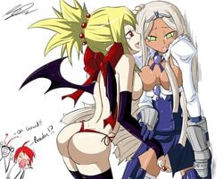 adell almaz_von_almadine_adamant disgaea disgaea_2 disgaea_3 female multiple_girls rozalin sapphire_rhodonite yuri