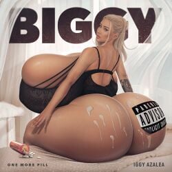 1girls ass ass_expansion big_ass big_breasts blonde_hair breast_expansion breasts celebrity cum cum_on_ass expansion female huge_ass huge_breasts iggy_azalea massive_ass massive_breasts otoarton real_person