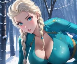 1girls ai_generated blonde_female blonde_hair blonde_hair blonde_hair_female blue_eyes cleavage curvaceous curvaceous_body curves curvy curvy_body curvy_female curvy_figure elsa_(frozen) female female female_only frozen_(film) hourglass_figure inner_sideboob light-skinned_female light_skin naughtyangelx platinum_blonde_hair sideboob solo solo_female voluptuous voluptuous_female