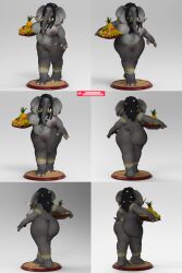 anthro bambookat elephant female furry