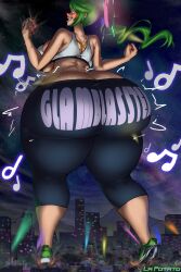 1girls 2024 absurd_res ass ass_expansion breasts city comic curvaceous curvy curvy_figure destruction expansion female female_focus giantess gigantic_ass gigantic_breasts gigantic_thighs gold_boombox_(prevence) green_eyes green_hair growth halo hip_expansion hips huge_ass huge_breasts huge_thighs hyper hyper_ass hyper_hips hyper_thighs kid_icarus kid_icarus_uprising lapotato8 looking_back macro massive_ass massive_thighs matching_hair/eyes nintendo palutena solo solo_female solo_focus text_on_clothing thick_thighs thigh_expansion thighs voluptuous wide_hips yoga_pants