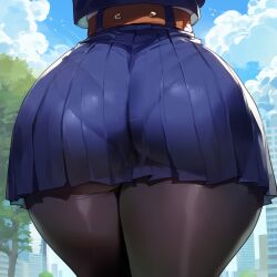 1girls ai_generated ass ass_focus creamy_ai curvy dat_ass fat_ass female female_only from_behind huge_ass human jujutsu_kaisen kugisaki_nobara lower_body paag pantyhose pawg skirt solo thiccwithaq_(ai_style) thick_ass thick_thighs wide_hips