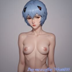 ai_generated ayanami_rei blue_hair breasts cute_face naked realistic_breast_size rei_ayanami wrath555