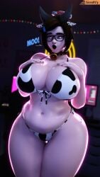 1girls 3d 9:16 activision bell_collar big_breasts bikini black_lipstick blizzard_entertainment busty chinese chinese_female corruption cow_horns cow_print cow_print_bikini curvaceous curves curvy curvy_figure fake_animal_ears fat_ass female female_only front-tie_bikini game_character giant_breasts glasses hips hourglass_figure huge_breasts light-skinned_female light_skin lipstick mei-ling_zhou mei_(overwatch) mei_ling_zhou overwatch overwatch_2 plump smitty34 solo thick thick_thighs thighs video_game_character voluptuous voluptuous_female waist wide_hips