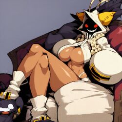 ai_generated big_breasts blazblue catgirl female looking_at_viewer taokaka tian28 video_games