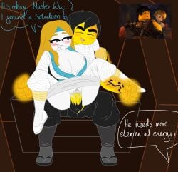 1boy 1girls cole_(ninjago) duchess_pixal female glowing_arms lego male master_of_the_mountain_(ninjago) ninjago vaginal_penetration vania_(ninjago) white_skin yellow_skin