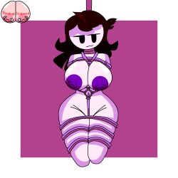 big_breasts bondage breasts jaiden jaiden_animations jaidenanimations purple_nipples shibari_bondage youtube youtuber