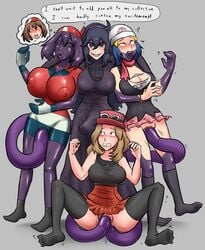 1futa 3girls absurdres ahe_gao ahegao anal big_breasts bondage breasts bulge clitoris dawn_(pokemon) dickgirl dollification double_penetration erect_nipples female femdom femsub futa_with_female futadom futanari harem hat hex_maniac huge_breasts human inflation intersex large_breasts latex may_(pokemon) multiple_girls multiple_subs nintendo penetration pimp pokemon pussy rape round_mouth rubber serena_(pokemon) sex sex_doll_transformation stockings symbiote tentacle tentacles text thighhighs thought_bubble transformation vaginal vaginal_penetration xxxx52 yuri