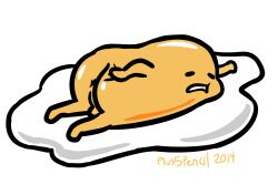 1boy 2014 gudetama gudetama_(character) male male_only plus5pencil sanrio small_image solo tagme