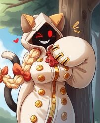 ai_generated big_breasts blazblue catgirl female looking_at_viewer taokaka video_games zoochman