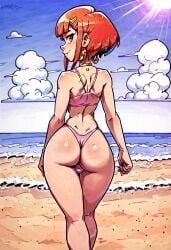 ai_generated androgynous artistatworst ass bikini_top femboy feminine_male nadia_banks otoko_no_ko swimsuit trap