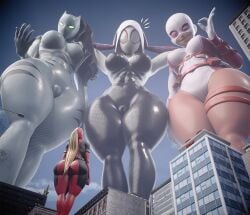 3d 3d_(artwork) 4girls ass ava_ayala avengers avengers_academy big_ass big_breasts bodysuit bottom_heavy breasts busty curvy deadpool_corps digital_media_(artwork) female female_focus female_only giantess gwen_poole gwen_stacy gwenpool gwenpool_(series) hero heroine hips hourglass_figure huge_ass huge_breasts human human_only lady_deadpool large_ass large_breasts legs light light-skinned_female light_skin lips marvel marvel_comics mask masked masked_female pawg puerto_rican slim_waist spider-gwen spider-man_(series) superhero superhero_costume superheroine thick thick_hips thick_legs thick_thighs thighs ultimate_spider-man voluptuous voluptuous_female waist wanda_wilson white_tiger_(marvel) wide_hips wotm8h8 x-men