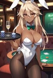 ai_generated bunnysuit female guilty_gear justtnp looking_at_viewer ramlethal_valentine video_games