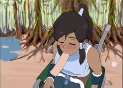 1girls animated big_breasts big_penis blowjob four_elements_trainer korra mity oral outdoors tagme the_legend_of_korra video