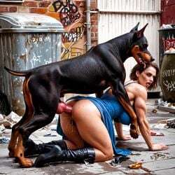 ai_generated canine canine canine_genitalia canine_penis feral_on_female hairy_armpits jill_valentine jill_valentine_(sasha_zotova) rape resident_evil zoophilia zoophilia