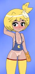 female gjinka humanization humanized pac-man pac-man_(series) pac-man_eyes paccu-maniko_(xusisidie) personification xusisidie