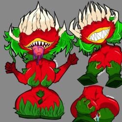 1girls anthro anthrofied ass breasts breasts chomper female flora_fauna plant plant_girl plant_humanoid plantie plants_vs._zombies plants_vs_zombies popcap_games pussy