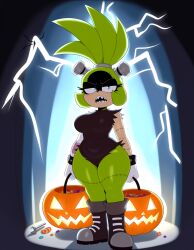 mobian (species) from halloween by cyberslop