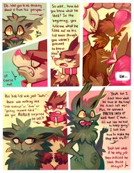 2014 alice_(floraverse) annoyed anthro anthro_only canine collar comic dialogue diphallia diphallism feline fellatio female floraverse fur furry group hemipenes jacklyn_(floraverse) kemono male mammal multi_penis naga no_humans oral penetration penis purplekecleon pussy red_eyes reptile scalie sex straight tail_sex thistle_(floraverse) wolf