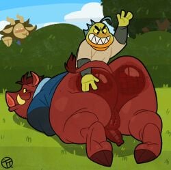 animated gay pumbaa spanking spanking_butt trashtoonz yaoi