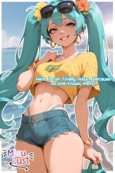 beach brazilian_miku hatsune_miku miaulust tagme