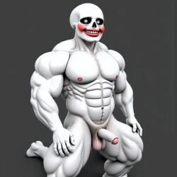 ai_generated bbg_sans bbg_sexy_sans flipaclip_sans lipstick muscles muscular muscular_male nude nude_male penis red_lipstick reupload sans skeleton smile smiling undertail undertale undertale_(series)