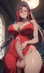 1futa ai_generated futanari huge_cock kono_subarashii_sekai_ni_shukufuku_wo! male_on_futa sylvia_(konosuba)