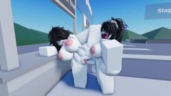 1futa 1girls 3d 3d_animation animated big_ass big_breasts big_penis black_hair futa_on_female futadom futanari glasses holding_leg huge_ass huge_breasts los_rr34 naked no_sound outdoor_sex rate_my_avatar roblox roblox_avatar roblox_game robloxian shorter_than_30_seconds standing standing_sex tagme vaginal_penetration vaginal_sex video