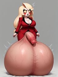 1futa ai_generated balls big_areola big_balls big_breasts big_cock big_penis big_testicles blonde_hair breasts charlie_morningstar_(hazbin_hotel) clothed clothing dickgirl erect erect_penis erection futa_only futanari futanurse hazbin_hotel huge_balls huge_breasts huge_cock huge_testicles intersex large_areolae large_balls large_breasts large_penis large_testicles light-skinned_futanari light_skin long_hair long_penis penis red_eyes scrotum solo solo_futa testicles uncensored veiny_penis